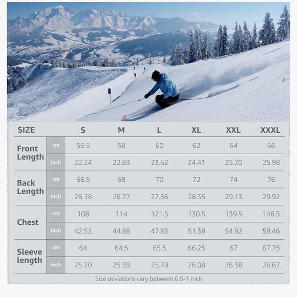 GOLDEN CAMEL Women's Ski Jacket Hooded Mountain Winter Coats All Round - Picture 7 of 8